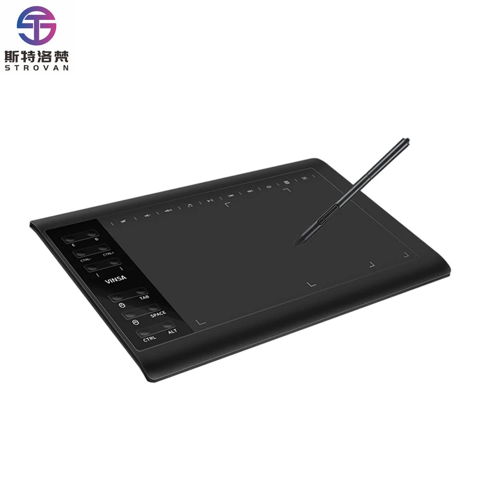 1060Plus Graphic Tablet High Speed With Battery-Free Stylus Digital Art Graphic Tablet