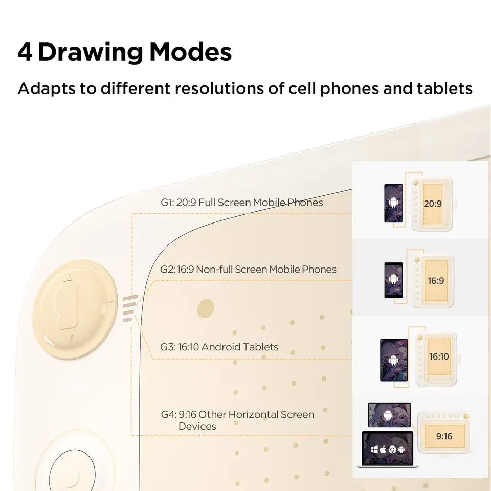 Q6 Graphic Tablet Drawing Tablet Digital Drawing Board Writing Pad for Children Kids Support Android PC Mac