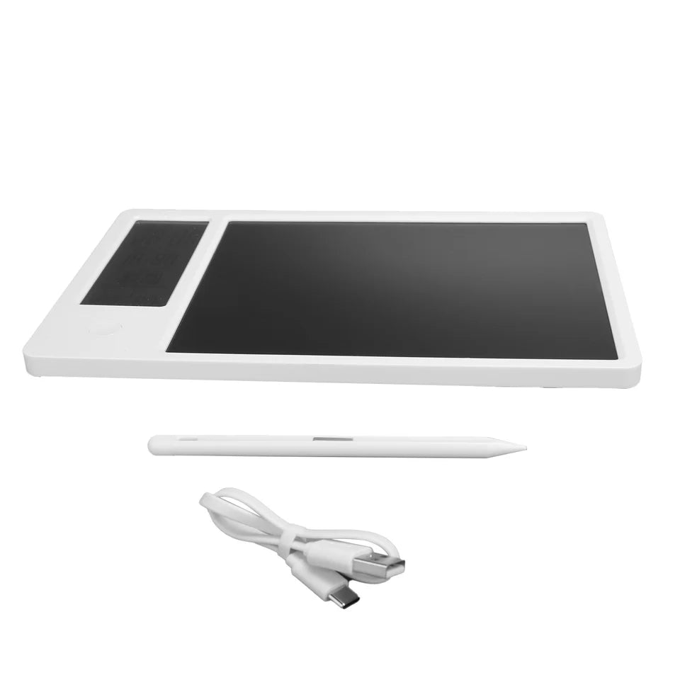 Desktop Electronic Writing & Drawing Tablet - Reusable LCD Handwriting Pad with Digital Calendar, Memo Board for