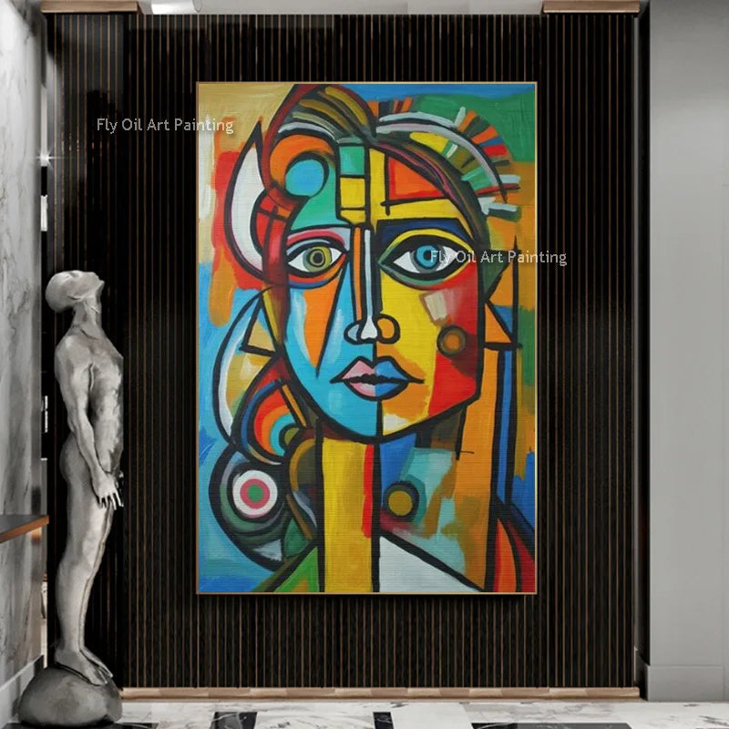 Hand-painted Oil Painting Pablo Picasso Famous Painting Canvas Famous Girl Canvas Art No Framed Wall Art Painting Home Decor