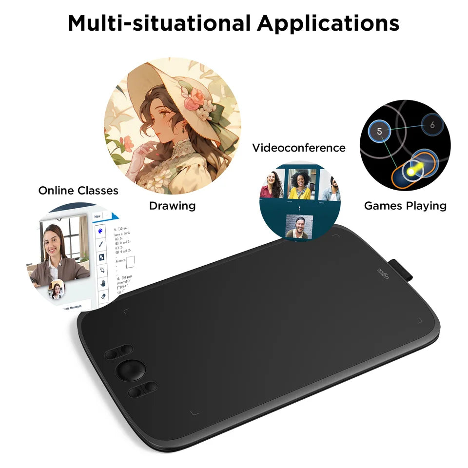 Ugee M808 Drawing Tablet Graphic Table 10 inch Digital Pen Board Writing Pad for Android PC Windows Children Professional Design