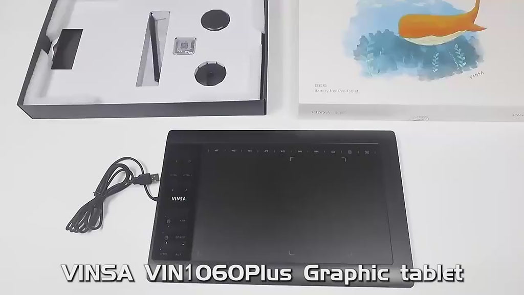 1060Plus Graphic Tablet High Speed With Battery-Free Stylus Digital Art Graphic Tablet